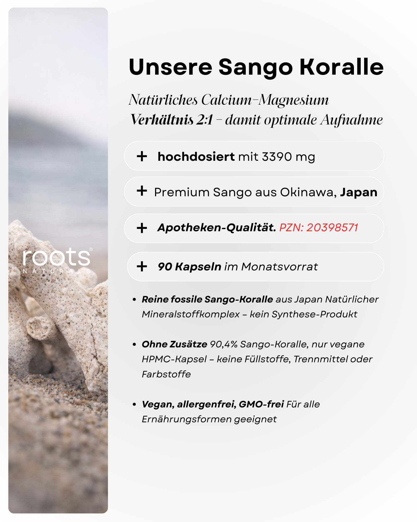 Sango Koralle Kapseln (Calcium & Magnesium)